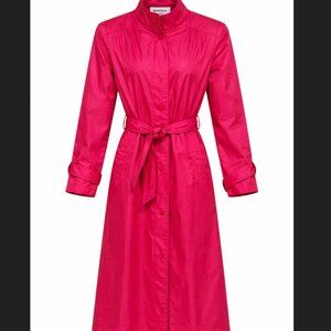 Vintage Weather Wise Hot Pink Belted Trench Coat Size S (5/6)